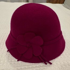 Wool Fuchsia Bucket Hat